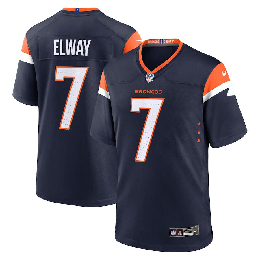 Men Denver Broncos #7 John Elway Nike Navy Alternate Retired Player Game NFL Jersey